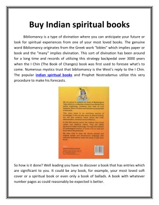 Buy Indian spiritual books
