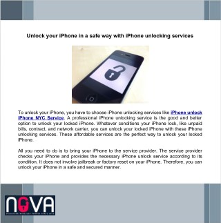 Unlock Your iPhone in a Safe Way With iPhone Unlocking Services
