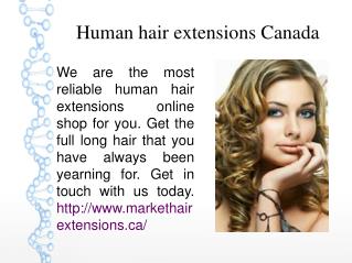 Tape in hair extensions Canada