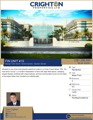 FIN UNIT #15 Property for Sale in Cayman - Crighton Properties Ltd.
