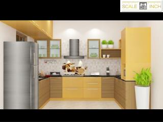 U shaped kitchen designs By Scale Inch