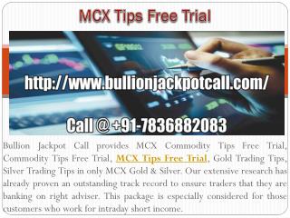 MCX Commodity Tips Free Trial - Gold Trading Tips with Affordable Price