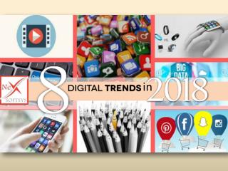 8 Digital Trends in 2018 which any Software Consulting Company in India must have to follow