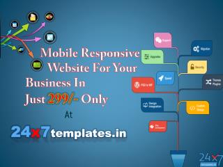 Mobile Responsive static website for your business in just 299/-
