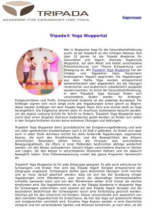 Tripada® Yoga Wuppertal