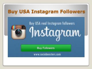 Buy USA Instagram Followers
