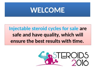 injectable steroid cycles for sale