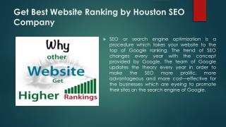 Get Best Website Ranking by Houston SEO Company