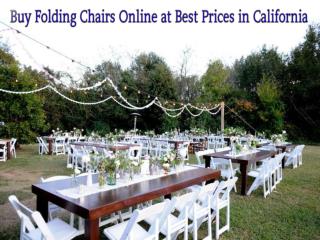 Buy Folding Chairs Online at Best Prices in California