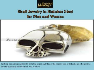 Skull Jewelry in Stainless Steel for Men and Women