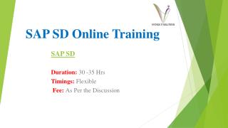 SAP SD Training PPT | SAP SD Training in Pune