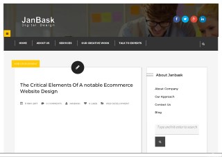 The Critical Elements Of A notable Ecommerce Website Design