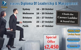 Diploma of Leadership and Management Course at just $2450
