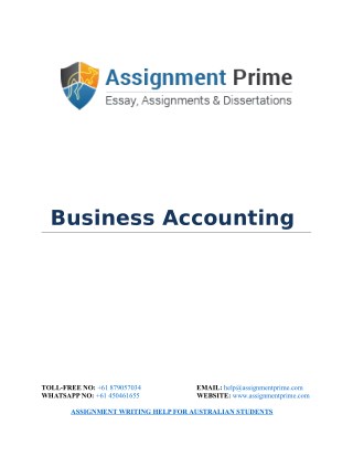 Business Accounting: Understand the Purpose of Accounting