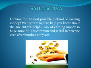 Welcome to the Gambling World | SattaMatkaJi