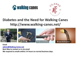Diabetes and the Need for Walking Canes