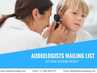 Audiologists Mailing List