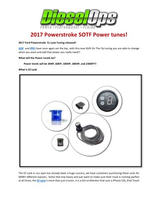 2017 Powerstroke SOTF Power tunes!