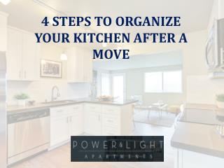 4 Steps to Organize Your New Kitchen after a Move