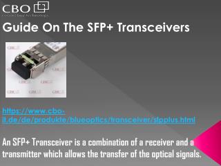 Guide On The SFP Transceivers