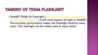 Tank007 UV TK566 Flashlight