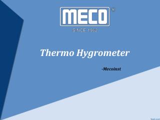 Buy Thermo Hygrometer online-Mecoinst