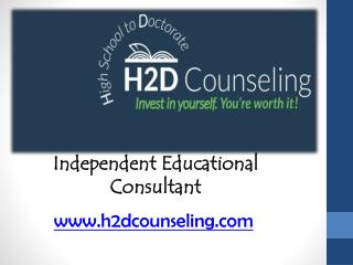 Independent Educational Consultant - h2dcounseling.com