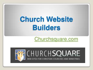 Church Website Builders - Churchsquare.com