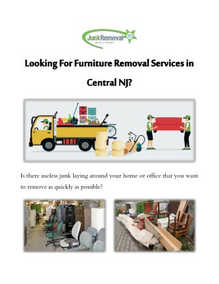 Looking For Furniture Removal Services In Central NJ?