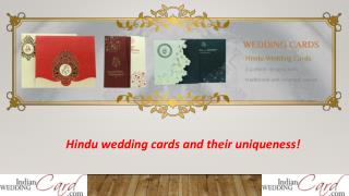 Hindu wedding cards and their uniqueness