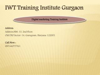 Best Digital Marketing Training | SEO | SMO| PPC- IWT Training Institute Gurgaon