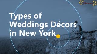 Types of Weddings Décors in New York
