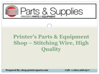 Buy Stitching Wire - Shop.printersparts