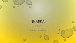 Classic Looking Chanderi Silk Saree from Shatika