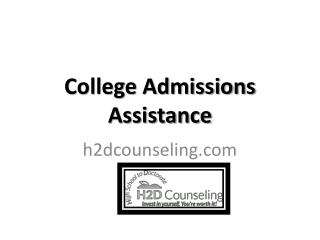 College Admissions Assistance - h2dcounseling.com