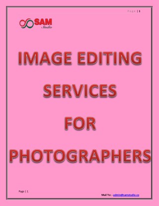 Image Editing Services for Photographers |Photo Retouching | Image Enhancement and Manipulation