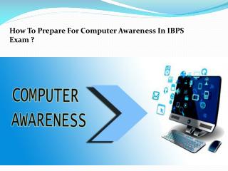 How ToPrepare For Computer Awareness In IBPS Exam?