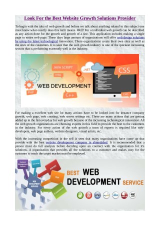 Look For the Best Website Growth Solutions Provider.pdf