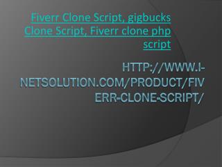 Fiverr Clone Script, gigbucks Clone Script, Fiverr clone php script