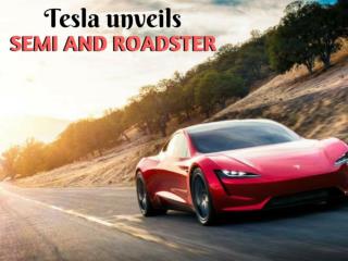 Tesla unveils semi-truck super-fast Roadster