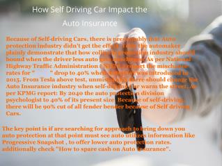 How Self Driving Car Lowers Car Insurance Rate