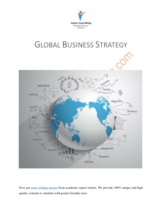 Sample on Importance of Global Business Strategy for an Organization