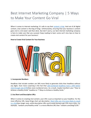 Best 5 Ways to Make Your Content Go Viral