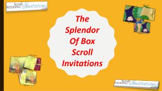 The Splendor Of Box Scroll Invitations