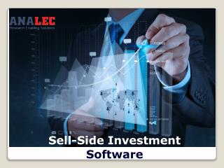 Sell-Side Investment Research Software for Business Portfolio - Analec
