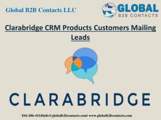 Clarabridge CRM products customers mailing leads