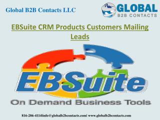 EBSuite CRM products customers mailing leads