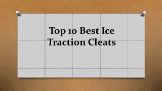 Top 10 best ice traction cleats