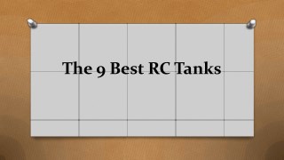 Top 9 best rc tanks in 2018