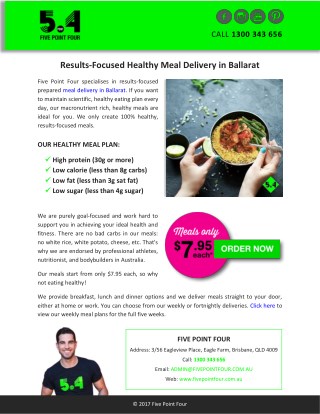 Results-Focused Healthy Meal Delivery in Ballarat